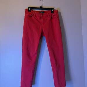 Ralph Lauren Red Jeans Women's Size 10 Straight Leg Mid Rise
